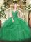 Sleeveless Lace Up Floor Length Beading and Ruffles Sweet 16 Dress