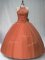 Halter Top Sleeveless Tulle Vestidos de Quinceanera Beading Lace Up