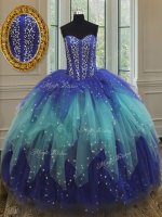 Colorful Sleeveless Beading and Ruffles Lace Up Ball Gown Prom Dress(SKU PSSW055BIZ)