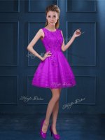 Deluxe Scoop Sleeveless Tulle Court Dresses for Sweet 16 Lace and Ruffled Layers Zipper(SKU BMT0243-14BIZ)
