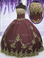 Fantastic Sleeveless Zipper Floor Length Lace and Appliques Quinceanera Dress