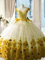Sophisticated Olive Green Sleeveless Hand Made Flower Zipper Quinceanera Dresses