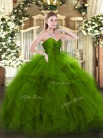 Green Zipper Damas Dress Ruffles Sleeveless Floor Length(SKU SJQDDT1625002-3BIZ)