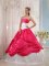 Des Moines Iowa/IA New Coral Red and White Quinceanera Dress With Sweetheart Neckline and beautiful Appliques Decorate