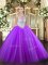 Glorious Sleeveless Zipper Floor Length Beading Quinceanera Dress