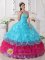 Popular Appliques embellishment Multi-color Quinceanera Dresses In Viacha Blivia