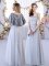 Sleeveless Lace Up Floor Length Appliques Court Dresses for Sweet 16