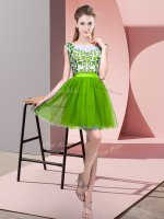 Traditional Mini Length A-line Sleeveless Court Dresses for Sweet 16 Zipper