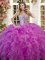 Sleeveless Beading and Ruffles Lace Up Quinceanera Dresses