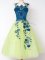 Traditional Sleeveless Appliques Zipper Vestidos de Damas