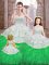 Sleeveless Lace Up Floor Length Beading and Appliques and Ruffles Sweet 16 Dresses