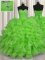 Ball Gown Prom Dress Military Ball and Sweet 16 and Quinceanera with Beading and Ruffles Sweetheart Sleeveless Lace Up