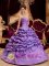Appliques Decorate Bodice Luxurious Lavender For Quinceanera Dress Sweetheart Taffeta Ball Gown in Franklin Indiana/IN