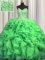 Amazing Visible Boning Bling-bling Sweep Train Ball Gowns Quinceanera Gowns Sweetheart Organza Sleeveless With Train Lace Up