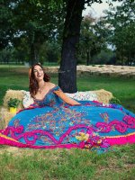 Blue Off The Shoulder Lace Up Beading and Embroidery Sweet 16 Quinceanera Dress Sleeveless