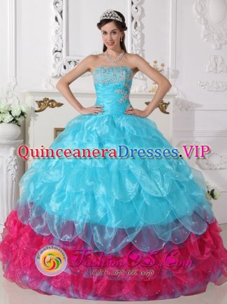 Fort Myers Florida/FL Popular Appliques embellishment Multi-color Quinceanera Dresses