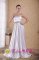 Elegant Silver Empire Sweetheart Floor-length Beading Satin Quinceanera Dama Dress in Palm Beach FL