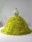 Sleeveless Beading and Pick Ups Lace Up Quince Ball Gowns with Olive Green Court Train