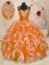 Custom Made Sleeveless Lace Up Floor Length Beading and Ruffles Quinceanera Dresses