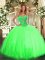 Tulle Sleeveless Floor Length Quinceanera Gown and Beading