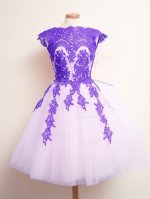 Multi-color Sleeveless Mini Length Appliques Lace Up Quinceanera Dama Dress