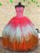 Nice Sleeveless Beading and Ruffles and Ruffled Layers Lace Up Quinceanera Dress