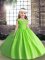 Best Floor Length Ball Gowns Sleeveless Kids Pageant Dress Lace Up
