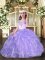 Dazzling Organza Sleeveless Floor Length Pageant Dress Toddler and Beading and Ruffles