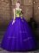 Great One Shoulder Blue Sleeveless Floor Length Pattern Lace Up Military Ball Gowns