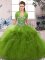 Unique Olive Green Off The Shoulder Lace Up Beading and Ruffles Quinceanera Dresses Sleeveless