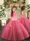 Sleeveless Zipper Floor Length Beading Kids Formal Wear