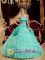 Riggins Idaho/ID Ruffles Decorate Affordable Apple Green Quinceanera Dress Fashionable Strapless Taffeta and Organza Ball Gown