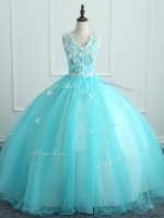 Sleeveless Appliques Lace Up Sweet 16 Dress(SKU SWQD190BIZ)