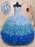 Captivating Sleeveless Beading and Ruffles Lace Up Party Dress(SKU PSSW0169-1BIZ)