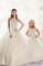Floor Length Champagne Ball Gown Prom Dress Sweetheart Sleeveless Lace Up