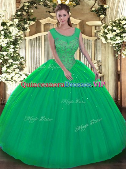 Sleeveless Backless Floor Length Beading Sweet 16 Dresses - Click Image to Close