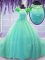 Scoop Short Sleeves Court Train Hand Made Flower Lace Up Sweet 16 Dress