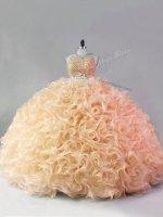 Best Selling Sleeveless Zipper Floor Length Beading and Ruffles Sweet 16 Quinceanera Dress(SKU PSSW1160-4BIZ)