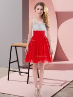 Custom Design Sleeveless Side Zipper Mini Length Beading Quinceanera Court of Honor Dress(SKU BMT0372-6BIZ)