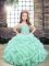 Best Floor Length Ball Gowns Sleeveless Apple Green Winning Pageant Gowns Lace Up