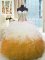 Multi-color Organza Lace Up Sweet 16 Dress Sleeveless Floor Length Beading and Ruffles