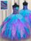 Delicate Floor Length Ball Gowns Sleeveless Multi-color Sweet 16 Dress Lace Up