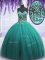 Sweetheart Sleeveless Tulle Party Dress for Toddlers Beading Lace Up