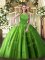 Scoop Sleeveless Zipper Ball Gown Prom Dress Tulle
