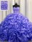 Custom Made Court Train Purple Sleeveless With Train Beading and Pick Ups Lace Up 15 Quinceanera Dress