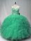 High Quality Sleeveless Beading and Ruffles Lace Up Vestidos de Quinceanera