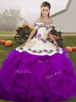 Sleeveless Lace Up Floor Length Embroidery and Ruffles Quinceanera Gown(SKU SJQDDT2142002-8BIZ)