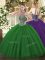 Halter Top Sleeveless Tulle Quinceanera Dresses Beading Lace Up