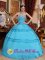 Appliques Sweetheart Aqua Blue Taffeta Perfect Quinceanera Dress For In California in Grants NM