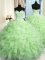 Sweetheart Sleeveless Lace Up Quinceanera Dresses Organza